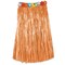 12 Pack Bulk Adult Artificial Grass Hula Skirt - natural - with floral waistband